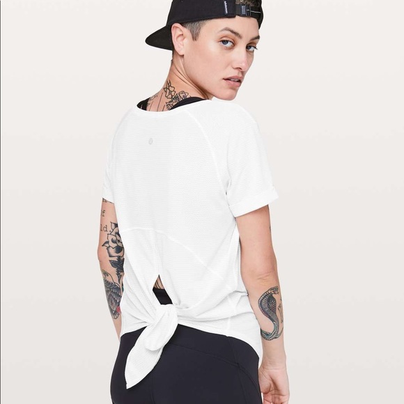Lululemon Open Up Tie Back Tee - Picture 7 of 7